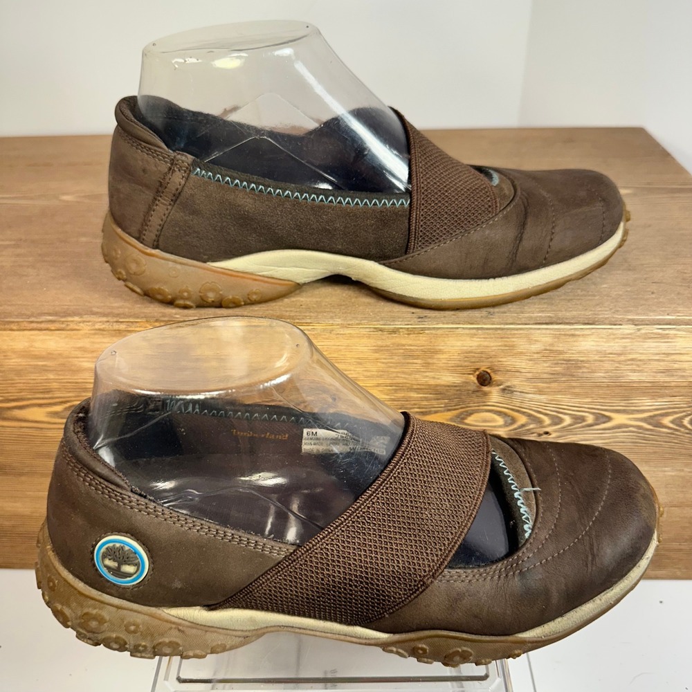 Timberland Mary Jane Brown Comfort Shoes Womens 6 Balletcore Minimalist Normcore